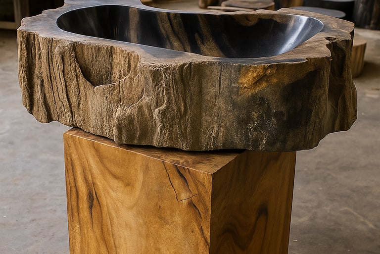 Petrified Wood Basin by Arcanum