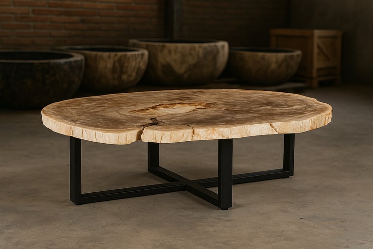 Petrified wood Coffee Table
