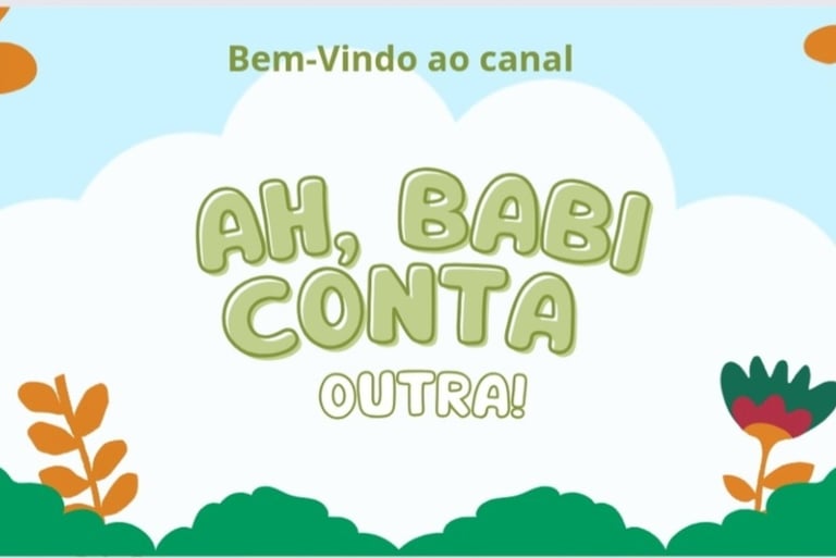 LOGOTIPO DO CANAL AH, BABI CONTA OUTRA!