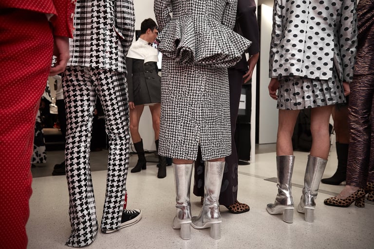 Benoît Daniel-Pham, oil painting, fashion illustration, fashion photography