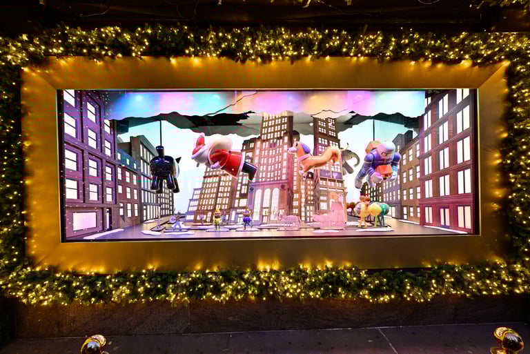 Macy's Holiday window display - year 2025