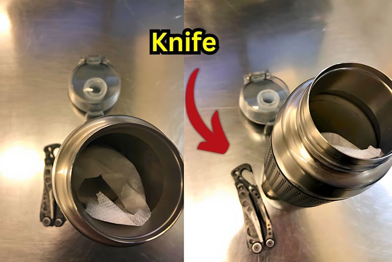 Knife in thermos