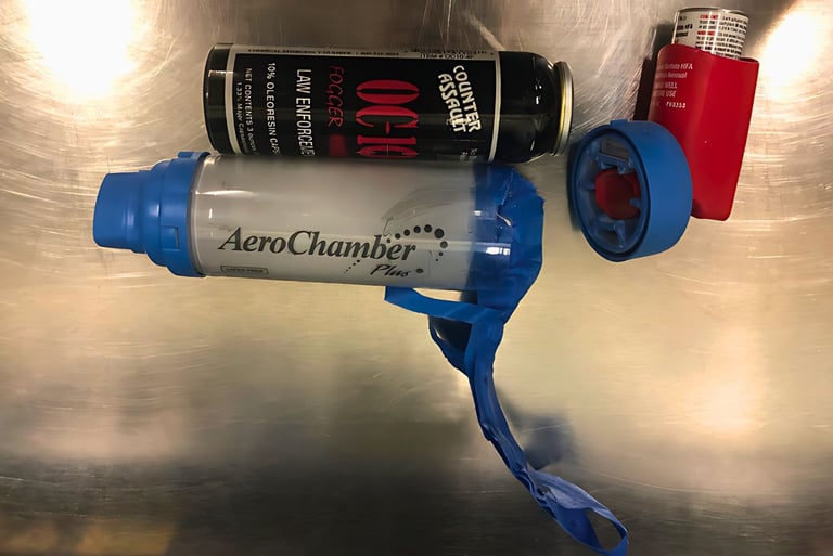 pepper spray inside in-haler