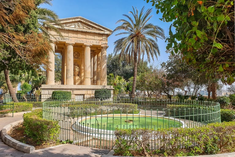malta valetta lower barakka gardens