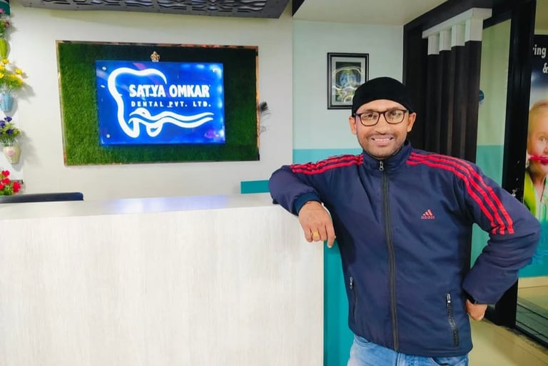 Happy patient after treatment 