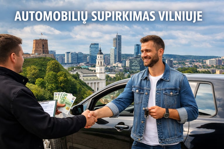 Automobilių supirkimas Vilniuje – greitas automobilio pardavimas
