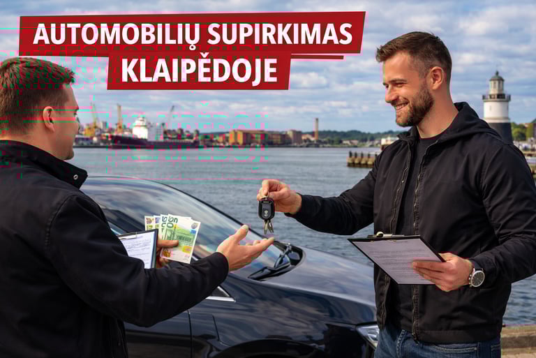 automobilių supirkimas Klaipėdoje -  greitas automobilio pardavimas
