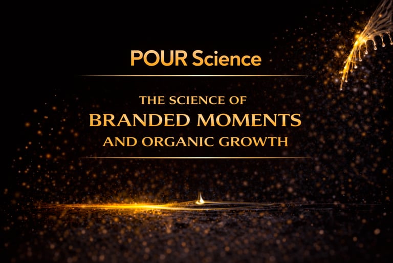Pour Science banner describing how structured brand moments drive organic growth