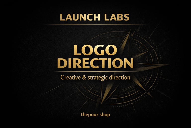 Logo direction service showing strategic branding guidance before hospitality business launch