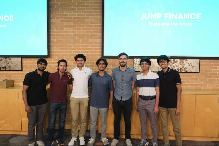 Jump Finance team with UT Austin Texas Convergent students