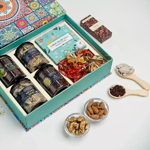 A Box of Dry Fruits & Saunf with a Gift Packing to give gift someone on their Birthday and Parties
