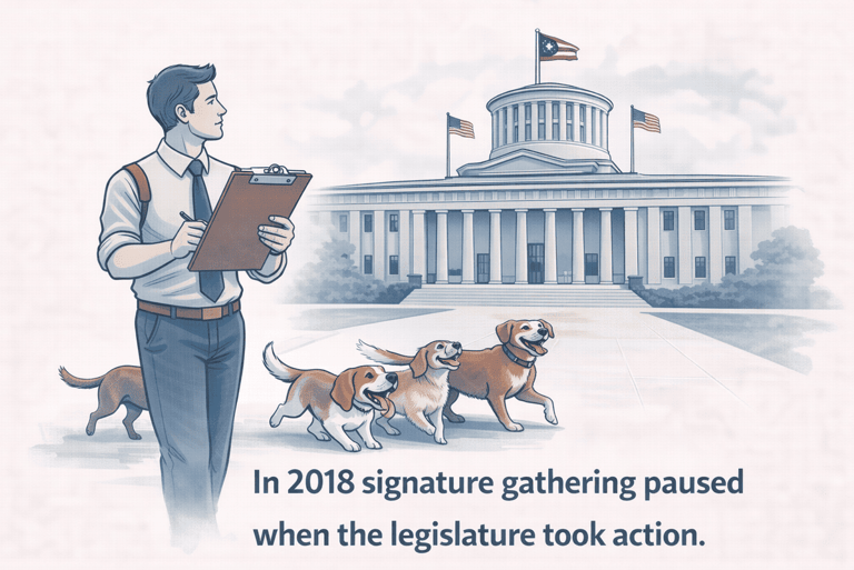 Ohio Puppy Mill Amendment signature gathering
