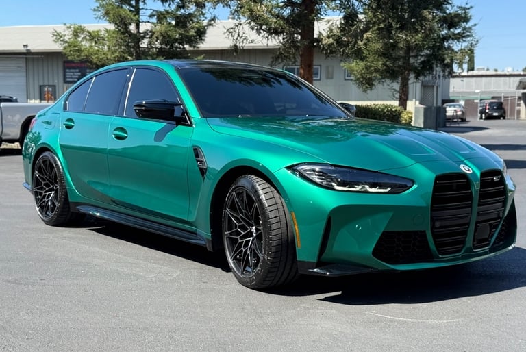 Full Gloss PPF application on BMW M3, Livermore.