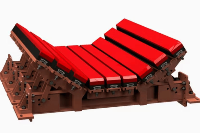 Industrial conveyor parts, steelwork, idlers and rollers, impact bed, impact bars, lagging, gearbox