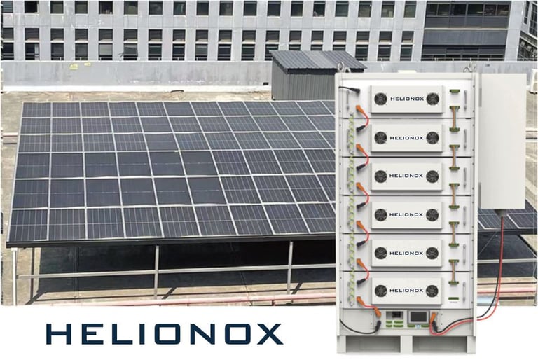 Large scale Helionox Battery Systems for Commercial Properties