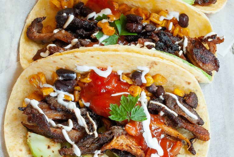 Oyster Mushroom Taco