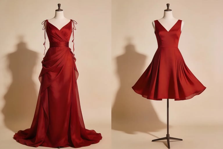 Classic Red Romantic Dress for Valentine’s Day