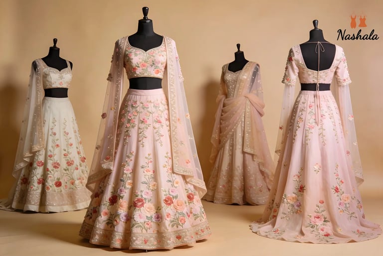 Floral Bridal Dress Designs