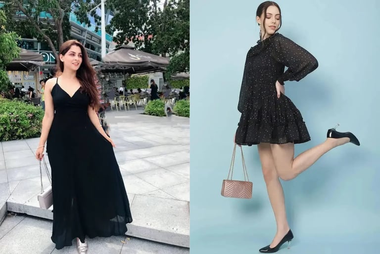 Elegant Black Valentine Dress for Valentine’s Day