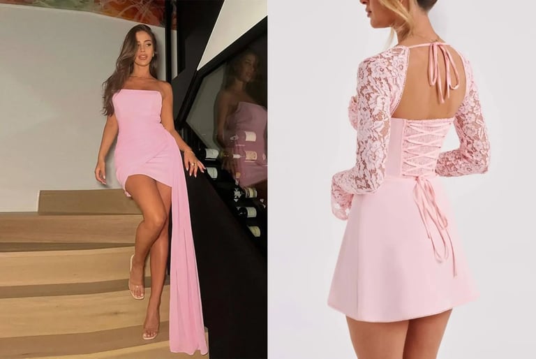Soft Pink Feminine Dress for Valentine’s Day