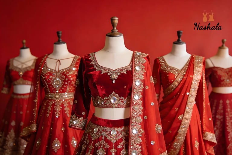Traditional Red Bridal Outfits