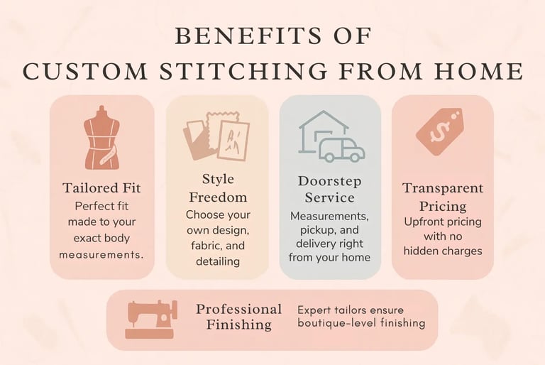 benefits of custom stitching from home