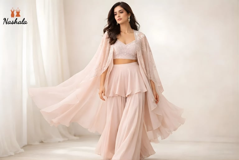 Cape Style Sharara Sets