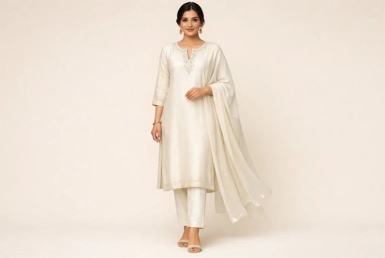 elegant kurta with dupatta