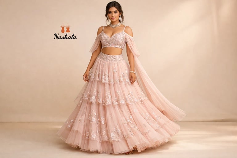 lehenga with crop top