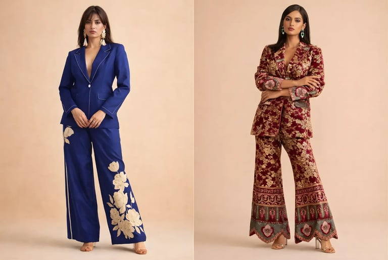 Designer Palazzo suit for wedding