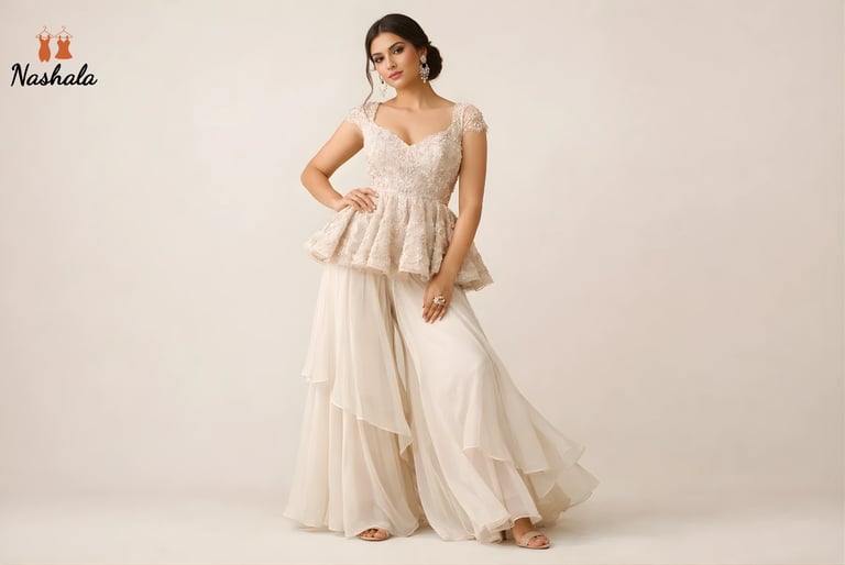 Peplum Style Sharara