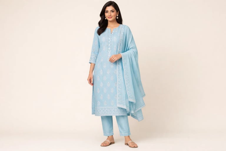 printed kurta with pants