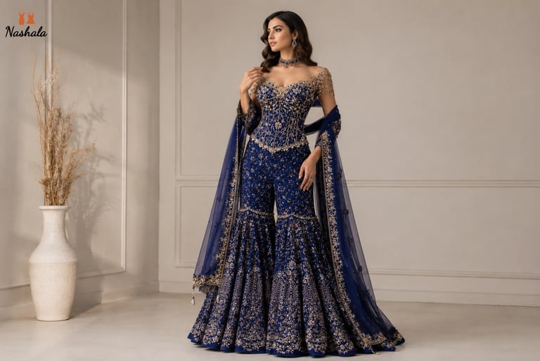 Sharara Cut Lehenga