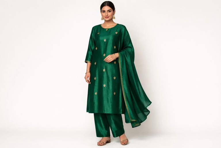 silk kurta set