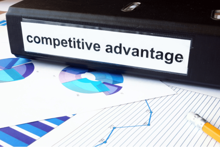 analytics displaying competitive advantage
