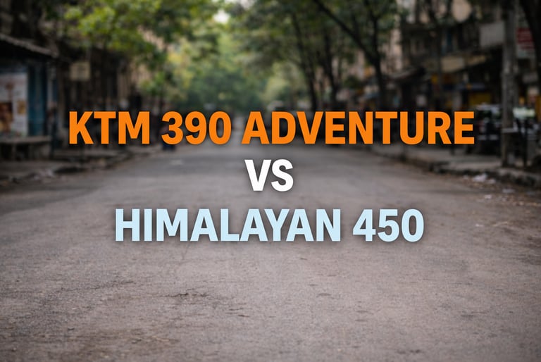 ktm 390 adventure vs Royal Enfield himalayan 450