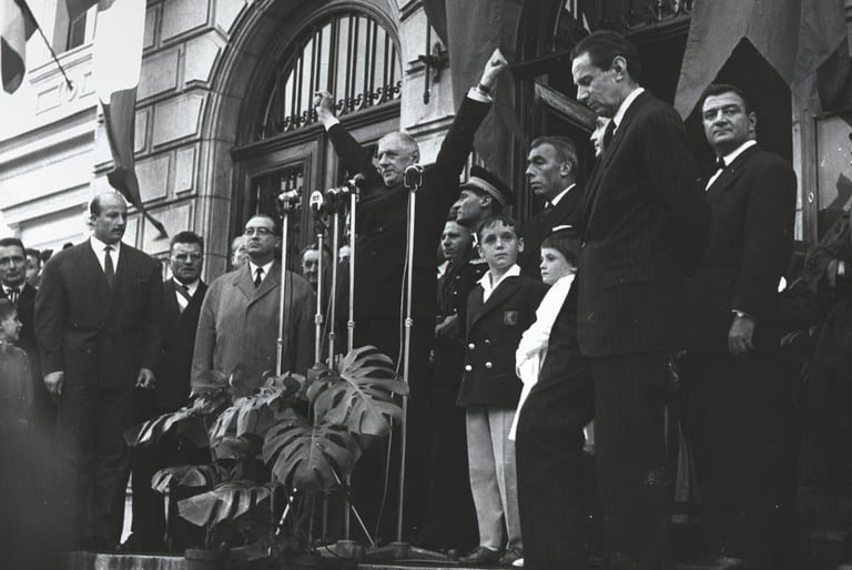 Charles de Gaulle se rendu à Albertville deux fois : le 9 octobre 1960