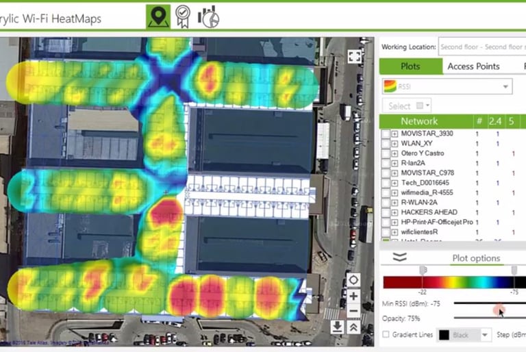 Réalisation d'études de site pour la validation du Wi-Fi