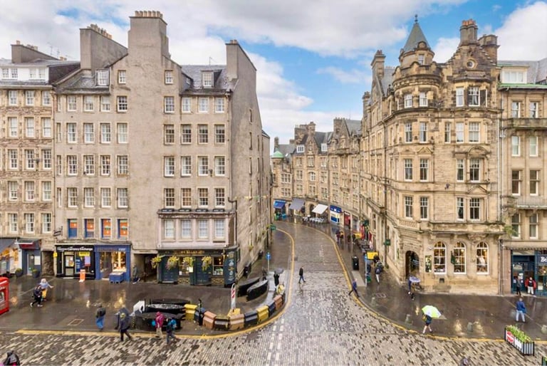 Our views of cobbled street