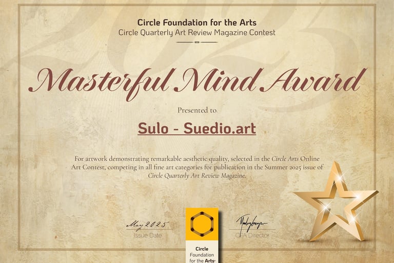 Masterful Mind Award certificate