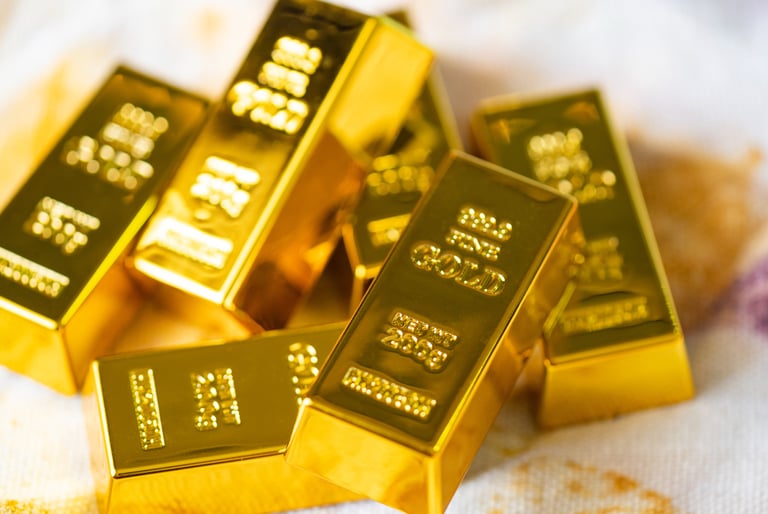 gold bars as tangible assets
