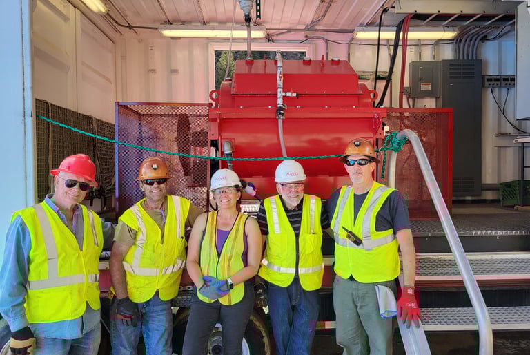 The Avivid team on the Nelson Tunnel site in CO.