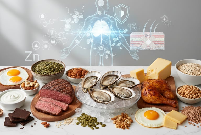 Zinc-Rich Foods for Immune System and Wound Healing