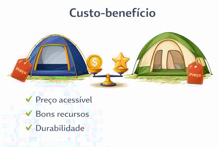 custo-benefício da barraca