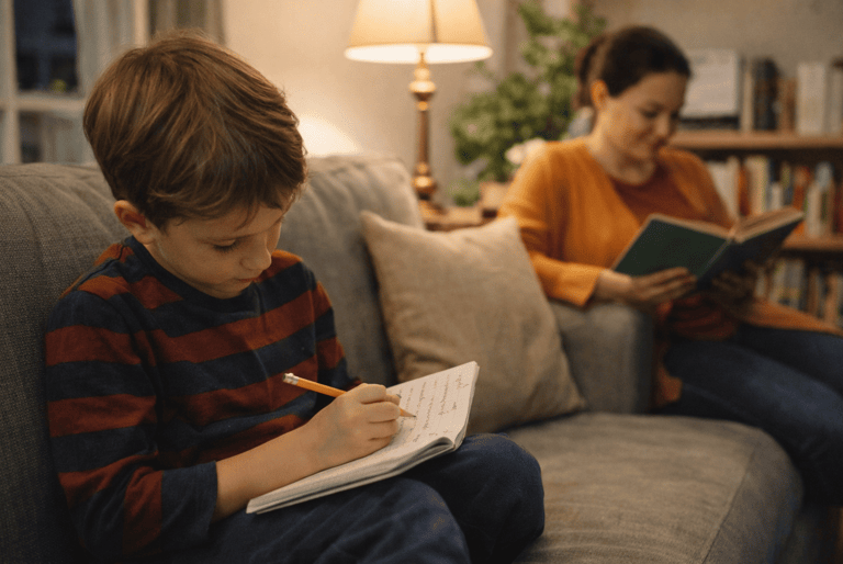 quiet evening of reflection and reading