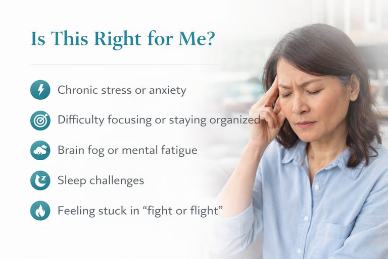 graphic helping to understand why someone might need Neurofeedback