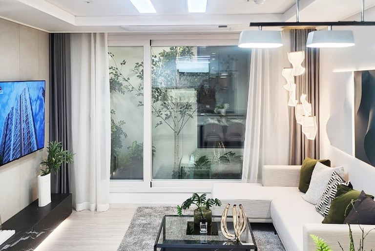 자양한강아르카온거실