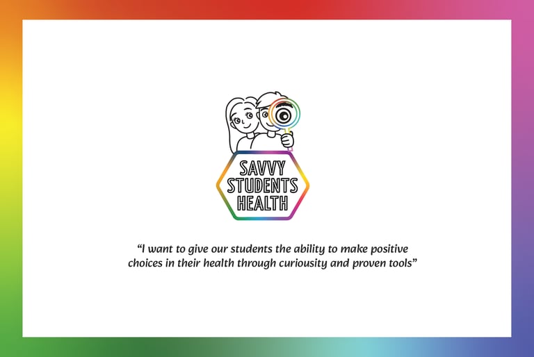 Savvy Students Health Postcard