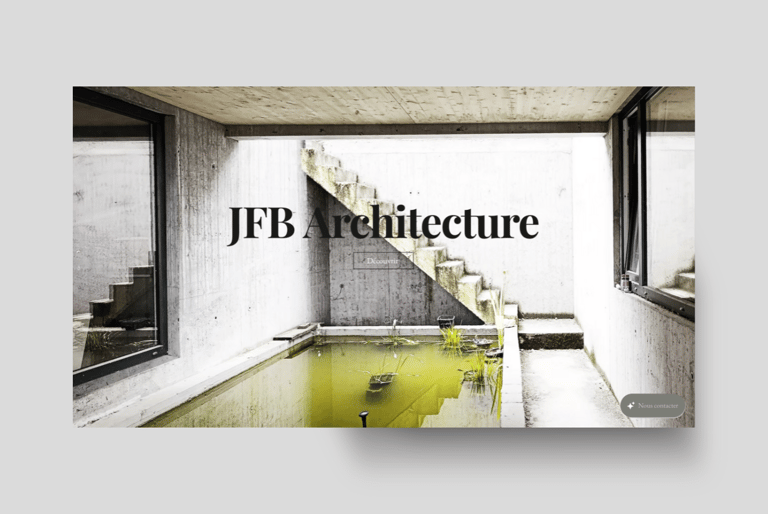 Site internet JFB Architecte