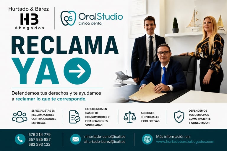 reclamaciones a oral studio por cierre de clinica dental